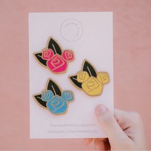Hidden Mickey Rose Mini Patch Set